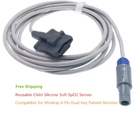 Mindray 6 Pole SpO2 Sensor PM7000 PM8000 PM9000 MEC 1000 Patient Monitor Heart Rate SAO2 Probe Newborns Adults 6 Mindray 6 Pole SpO2 Sensor PM7000 PM8000 PM9000 MEC 1000 Patient Monitor Heart Rate SAO2 Probe Newborns Adults - Image 6