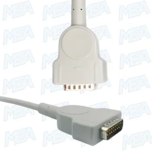 ECG/EKG cable 10 lead DIN banana snap connector compatible with GE MAC 1200 and MAC 1100 machines