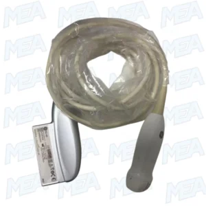 GE 3SC-RS ultrasound probe phased array transducer with gray TPU jacket and 4-pole connector