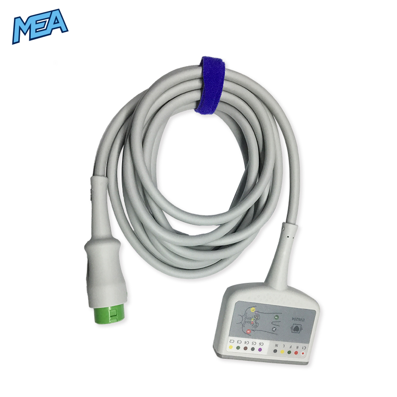12-lead ECG Trunk Cable IEC for Mindray 0010-30-42722 3.0m, Reusable, Defib-Proof 1 12-lead ECG Trunk Cable IEC for Mindray 0010-30-42722 3.0m, Reusable, Defib-Proof