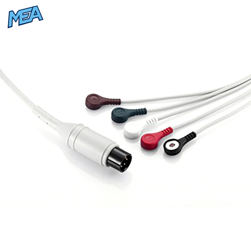 5-lead One-Piece ECG Cable AHA for Mindray 0010-30-43116 Reusable 1 5-lead One-Piece ECG Cable AHA for Mindray 0010-30-43116 Reusable