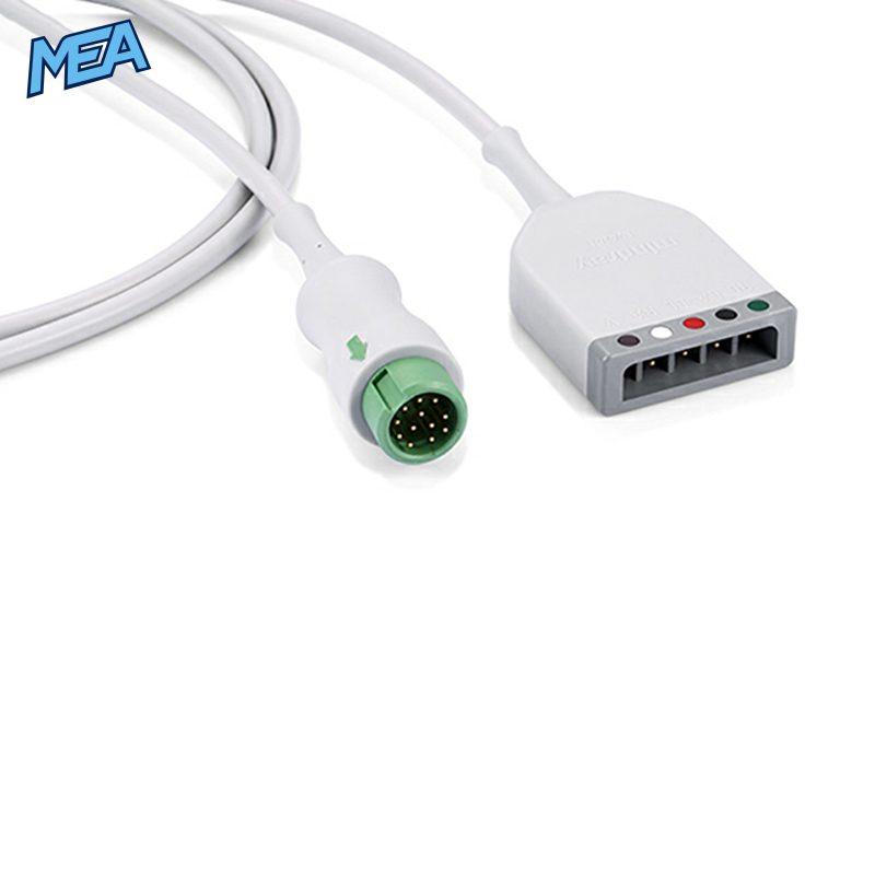 3/5-lead ECG Trunk Cable AHA/IEC for Mindray 0010-30-43127 Reusable, ESU-Proof 1 3/5-lead ECG Trunk Cable AHA/IEC for Mindray 0010-30-43127 Reusable, ESU-Proof