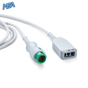 3-lead ECG Trunk Cable AHA/IEC for Mindray 0010-30-43128 Reusable, ESU-Proof