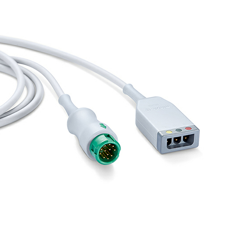 3-lead ECG Trunk Cable AHA/IEC for Mindray 0010-30-43128 Reusable, ESU-Proof 1 3-lead ECG Trunk Cable AHA/IEC for Mindray 0010-30-43128 Reusable, ESU-Proof