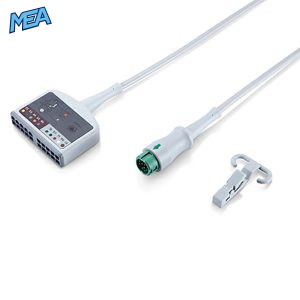12-lead ECG Trunk Cable AHA for Mindray 0010-30-43129 Reusable, ESU-Proof