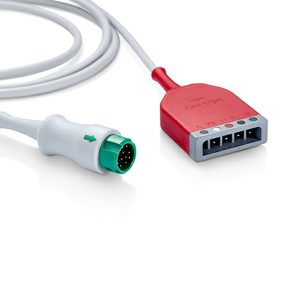 3/5-lead ECG Trunk Cable AHA/IEC for Mindray 0010-30-43139 Reusable