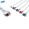 5-lead ECG Leadwire Set with Grabber/Pinch end AHA for Mindray 0010-30-43144 Reusable 4 0010 30 43144