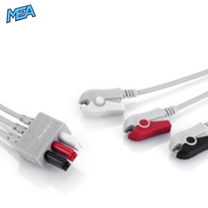 3-lead ECG Leadwire Set with Grabber/Pinch end AHA for Mindray 0010-30-43248 Reusable