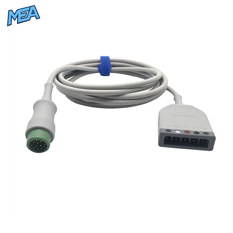 3/5-lead ECG Trunk Cable for Mindray 009-004728-00 Reusable, Defib-Proof 1 3/5-lead ECG Trunk Cable for Mindray 009-004728-00 Reusable, Defib-Proof
