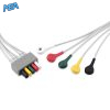 5-lead ECG Leadwire Set with Snap end IEC for Mindray 009-004730-00 Limb + Chest Lead, Reusable 2 009 004730 00