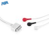 3-lead ECG Leadwire Set with Snap end AHA for Mindray 009-004766-00 Reusable 5 009 004766 00