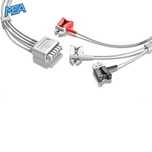 3-lead ECG Leadwire Set with Grabber/Pinch end AHA for Mindray 009-004772-00 Reusable