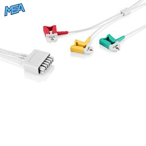 3-lead ECG Leadwire Set with Grabber/Pinch end IEC for Mindray 009-004774-00 Reusable