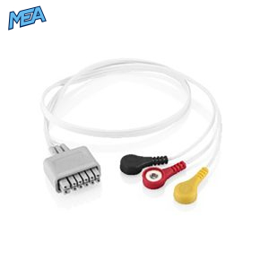 3-lead ECG Leadwire Set with Snap end IEC for Mindray 009-004780-00 Reusable, Disposable