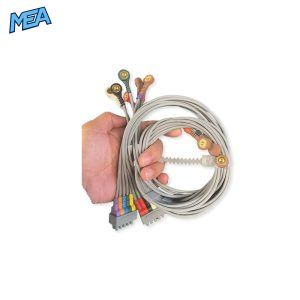 12-lead ECG Leadwire Set with Snap end IEC for Edan 01.57.040203017 Reusable