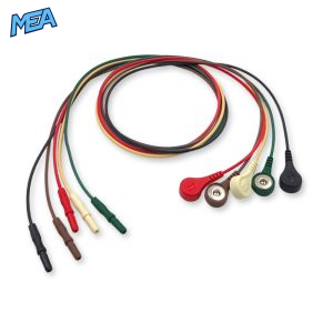 5-lead ECG Leadwire Set with Snap end for Spacelabs 012-0285-11 Reusable