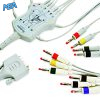 12-lead One-Piece ECG Cable with 4mm Banana end AHA for Mindray 040-001642-00 Reusable 5 040 001642 00