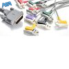 12-lead One-Piece ECG Cable with Grabber/Pinch end AHA for Mindray 040-001643-00 Reusable 3 040 001643 00