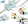 12-lead One-Piece ECG Cable with 4mm Banana end IEC for Mindray 040-001644-00 Reusable 2 040 001644 00