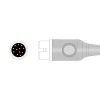 3-lead ECG Trunk Cable AHA/IEC for Philips M1669A 2.7m, Reusable 3 051