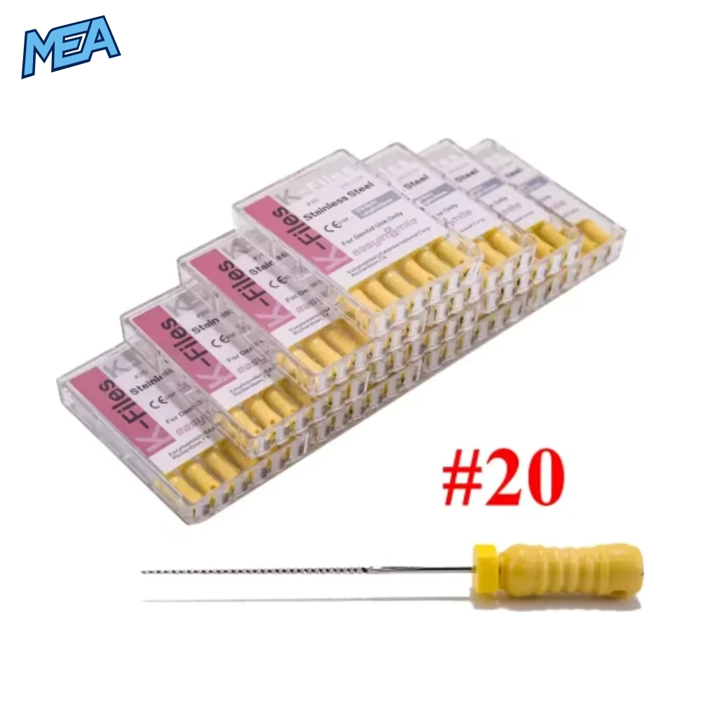 60Pc Dental K Files Endo Root Canal Hand Use K Files #6 #8 #10 #15 #20 #25 #30 #15-40 #45-80 Stainless Dentist Tool 8 60Pc Dental K Files Endo Root Canal Hand Use K Files #6 #8 #10 #15 #20 #25 #30 #15-40 #45-80 Stainless Dentist Tool - view 5