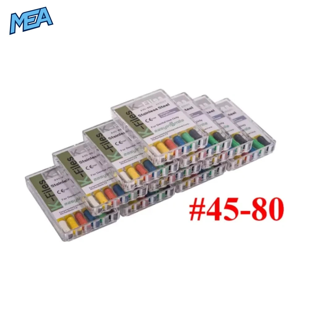 60Pc Dental K Files Endo Root Canal Hand Use K Files #6 #8 #10 #15 #20 #25 #30 #15-40 #45-80 Stainless Dentist Tool 10 60Pc Dental K Files Endo Root Canal Hand Use K Files #6 #8 #10 #15 #20 #25 #30 #15-40 #45-80 Stainless Dentist Tool - view 6