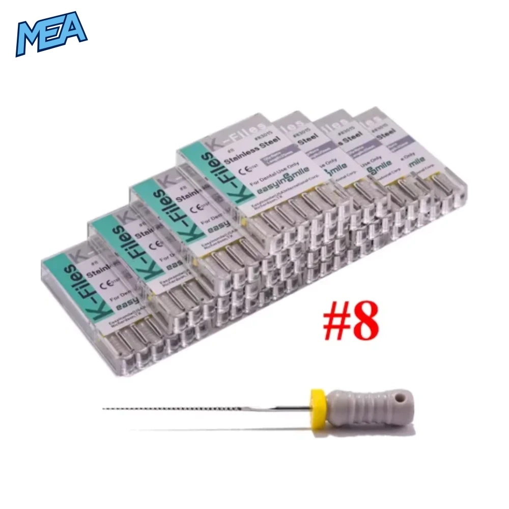 60Pc Dental K Files Endo Root Canal Hand Use K Files #6 #8 #10 #15 #20 #25 #30 #15-40 #45-80 Stainless Dentist Tool 4 60Pc Dental K Files Endo Root Canal Hand Use K Files #6 #8 #10 #15 #20 #25 #30 #15-40 #45-80 Stainless Dentist Tool - view 3