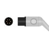 4-lead One-Piece ECG Cable with Grabber/Pinch end AHA for AAMI-Connector Monitors Reusable, Limb Lead, 2.5m+0.9m, Respiratory Rate 7 140B
