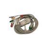 One-Piece ECG Cable with Grabber/Pinch end IEC for Biolight 15-031-0022 Reusable 2 15 031 0022