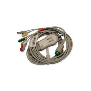 One-Piece ECG Cable with Grabber/Pinch end IEC for Biolight 15-031-0022 Reusable