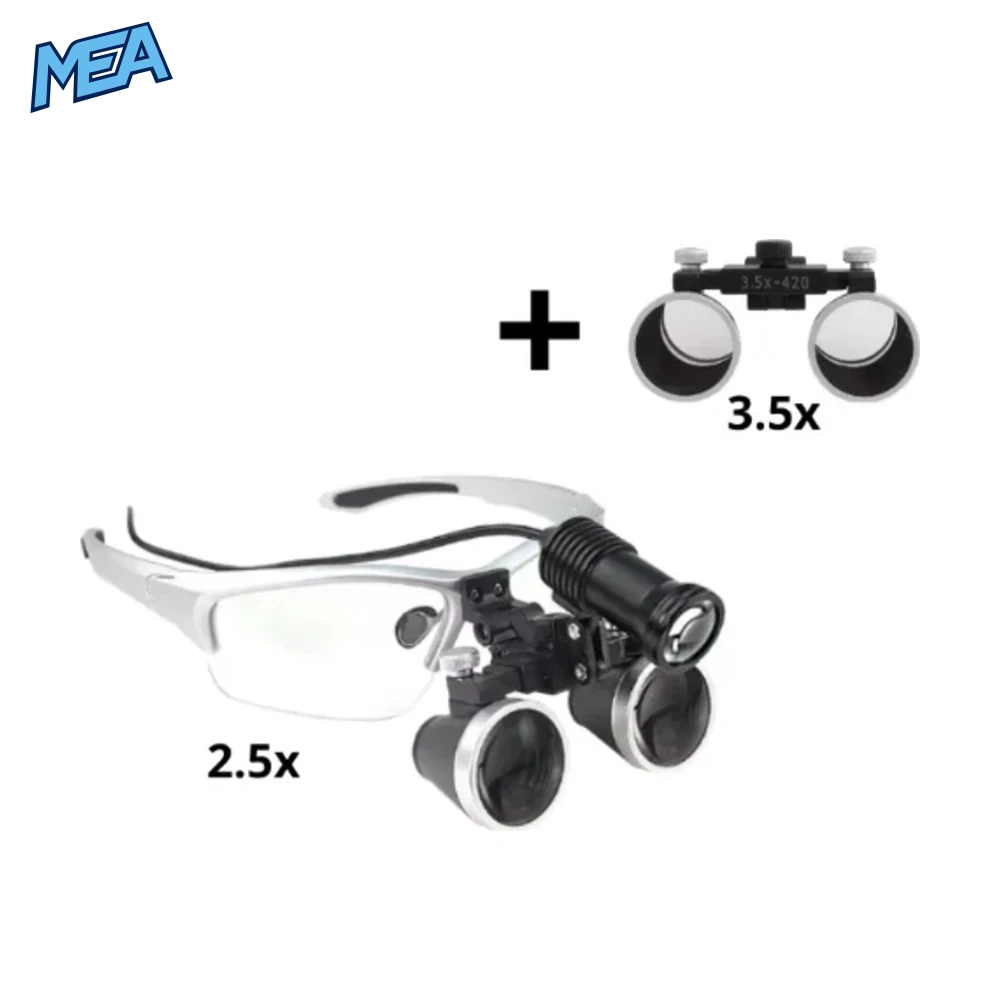 Dental Loupes 2.5/3.5x Black Magnifier Lab Medical Magnification Binocular Magnifier Headlight Headlamp 5W Seperately 24 Dental Loupes 2.5/3.5x Black Magnifier Lab Medical Magnification Binocular Magnifier Headlight Headlamp 5W Seperately - view 13