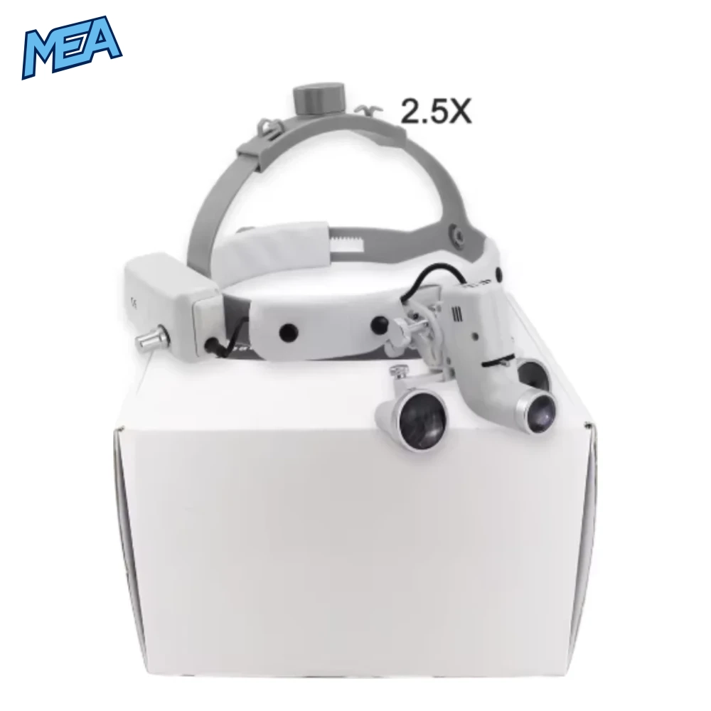 2.5X/3.5X Dental LED Light Lamp Binocular Loupes Brightness Spot Adjustable Dental Lab 5W Headlamp For Surgical Headlight 2 2.5X/3.5X Dental LED Light Lamp Binocular Loupes Brightness Spot Adjustable Dental Lab 5W Headlamp For Surgical Headligh - view 2