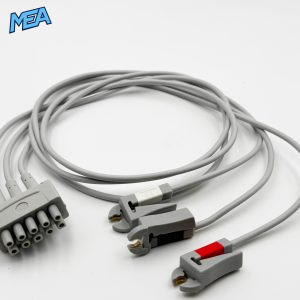 3-lead ECG Leadwire Set with Grabber/Pinch end AHA for GE Healthcare 2106390-001 74cm/29in, Reusable