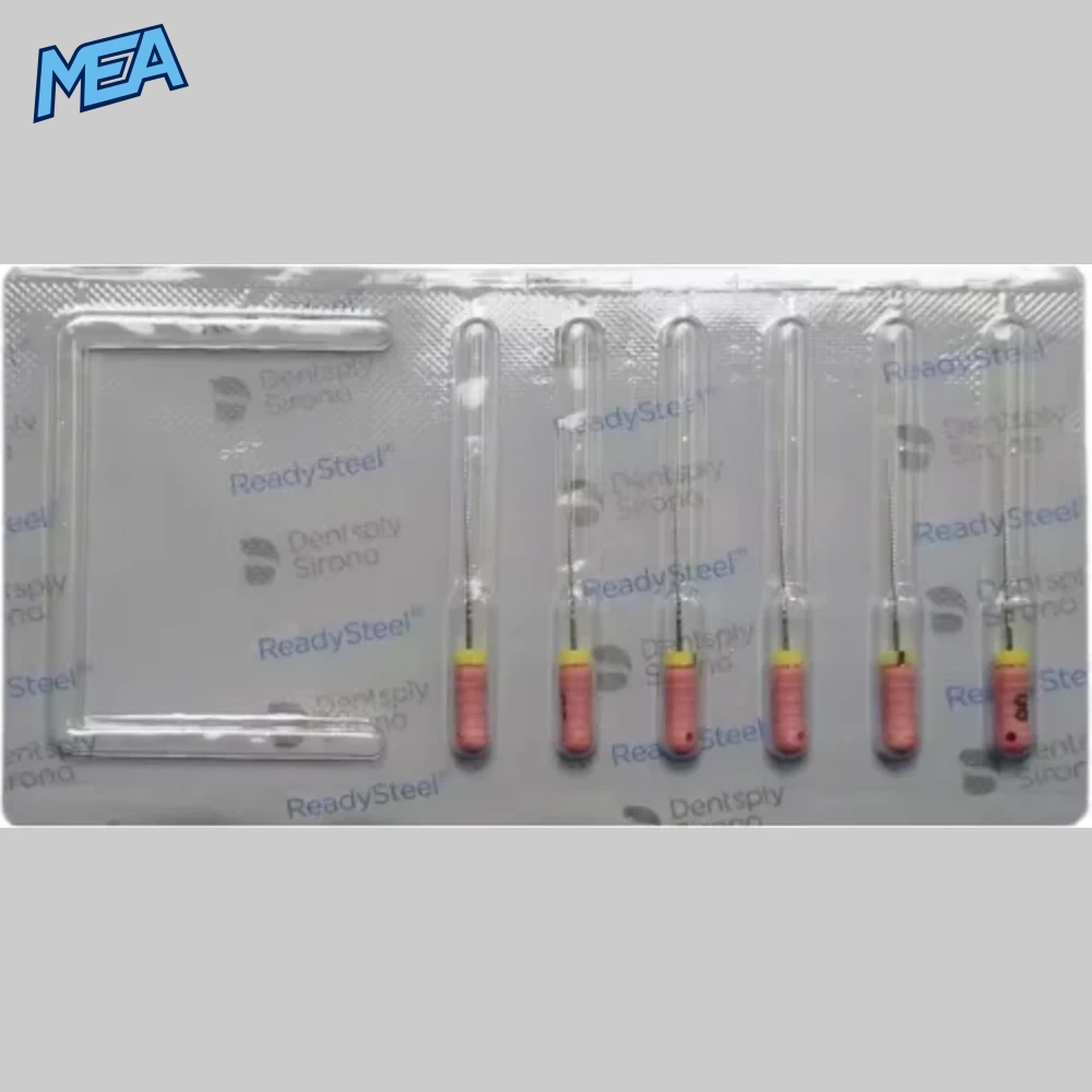 Dentsply Sirona Ready Steel File Stainless Steel NiTi Flexible Endo Files for Root Canal Treatment Length 21/25/31mm 2 Dentsply Sirona Ready Steel File Stainless Steel NiTi Flexible Endo Files for Root Canal Treatment Length 21/25/31mm - view 2