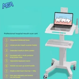 Medical Dental Salon Trolley Cart Mobile Operating Room Equipment Storage Cart (2-Layer, 3-Layer & Drawer Options) - view 2