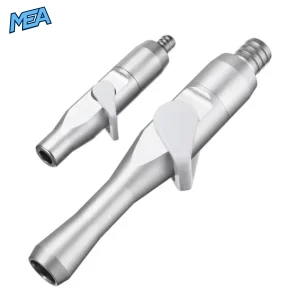 2-piece aluminium dental saliva ejector set with strong and weak suction handles