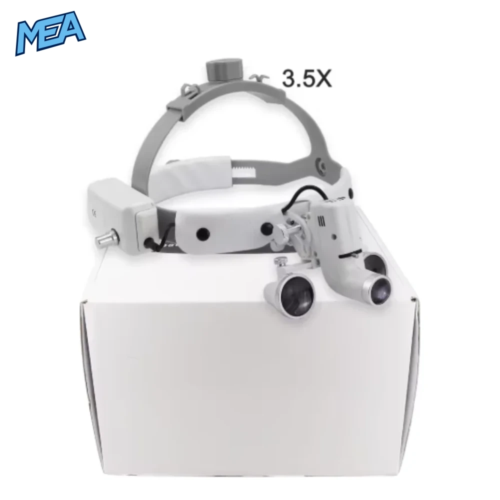 2.5X/3.5X Dental LED Light Lamp Binocular Loupes Brightness Spot Adjustable Dental Lab 5W Headlamp For Surgical Headlight 4 2.5X/3.5X Dental LED Light Lamp Binocular Loupes Brightness Spot Adjustable Dental Lab 5W Headlamp For Surgical Headligh - view 3