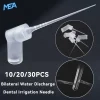 30G endo irrigation needle tips with side-vented 0.3mm closed tip and 60 degree Luer lock hub