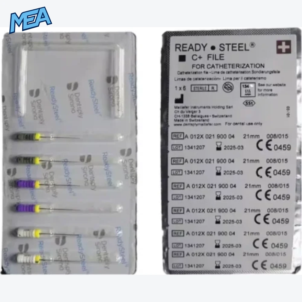 Dentsply Sirona Ready Steel File Stainless Steel NiTi Flexible Endo Files for Root Canal Treatment Length 21/25/31mm 30 Dentsply Sirona Ready Steel File Stainless Steel NiTi Flexible Endo Files for Root Canal Treatment Length 21/25/31mm - view 16