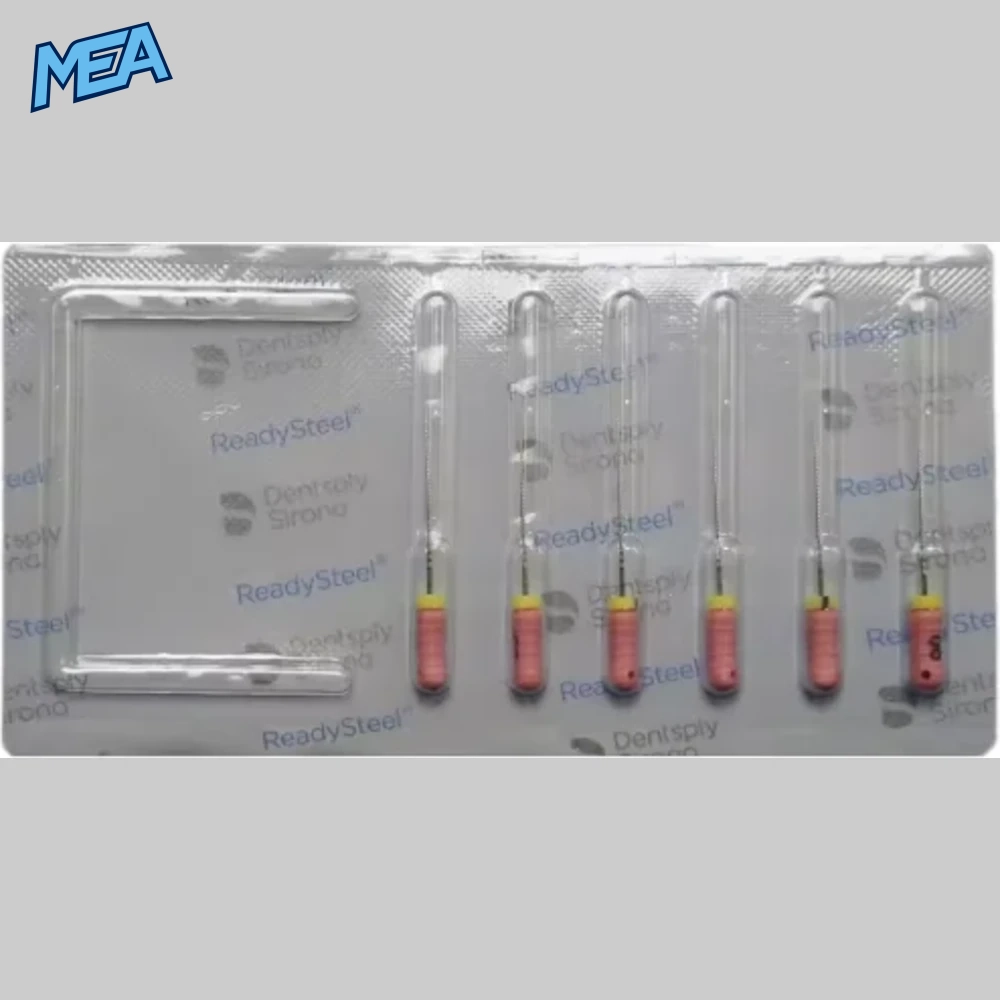 Dentsply Sirona Ready Steel File Stainless Steel NiTi Flexible Endo Files for Root Canal Treatment Length 21/25/31mm 6 Dentsply Sirona Ready Steel File Stainless Steel NiTi Flexible Endo Files for Root Canal Treatment Length 21/25/31mm - view 4