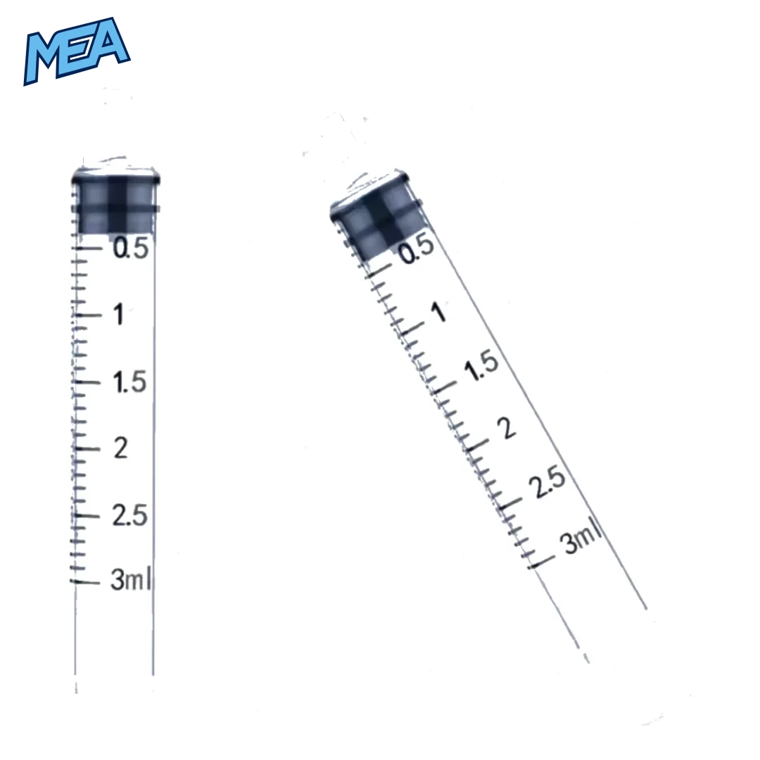 100Pack 3ml/cc Sterilized Luer Lock Syringe Individually Packaged Disposable Injection Sampler Glue Dispenser for Lab 2 3cc Luer Lock disposable syringe with smooth piston for glue essential oil and laboratory applications