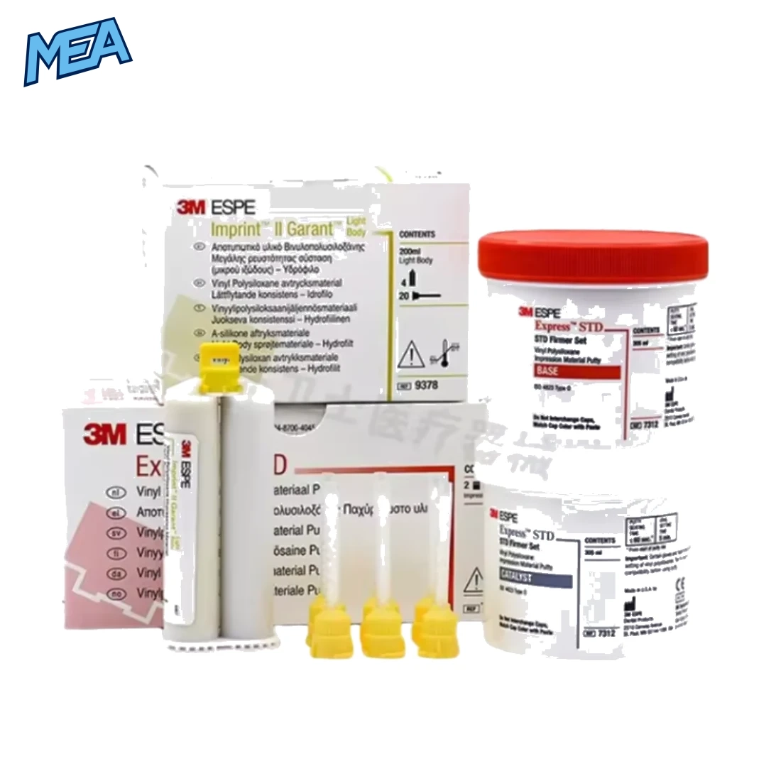 3M Express STD VPS Impression Material Putty 7312 Heavy Light Body Imprint II Garant 9378 Silicone Vinyl Dental Supplies Product 1 3M Express VPS STD Impression Material Putty 7312 with Imprint II Garant 9378 Light Body Dental Impression System