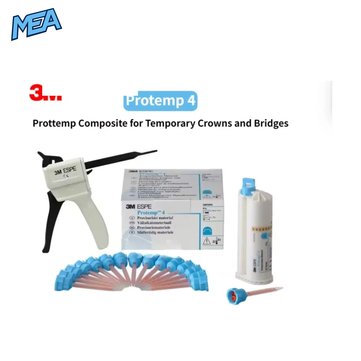 3M Protemp 4 Temporary Crown & Bridge Material 1 3M Protemp 4 temporary crown material A1 A2 A3 bis-acrylic composite
