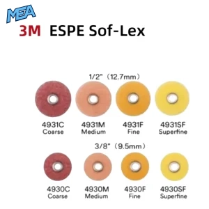 3M Sof‑Lex ExtraThin Dental Polishing Discs 4931C Coarse Grit 30pcs Bag for Composite Contouring and Polishing