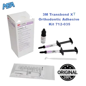 3M Transbond XT Light Cure Orthodontic Adhesive Kit 712-035 with 2x4g syringes primer brush tips dental bracket bonding system