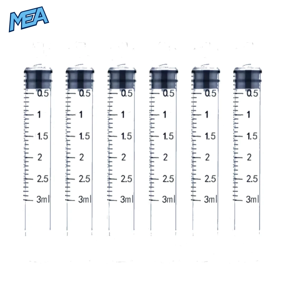 100Pack 3ml/cc Sterilized Luer Lock Syringe Individually Packaged Disposable Injection Sampler Glue Dispenser for Lab 4 3ml Luer Lock sterile disposable syringe for laboratory precision fluid dispensing