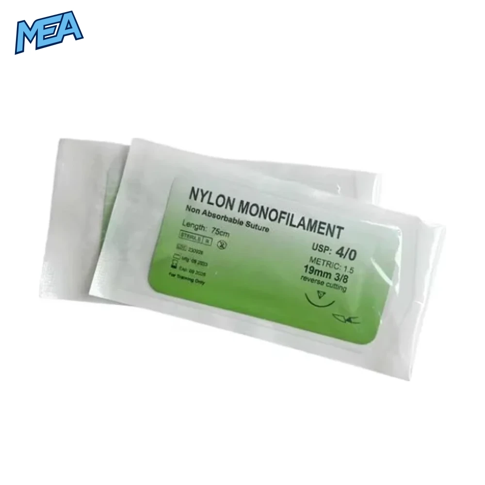 100 Pack Dental Surgical Sutures Nylon Monofilament USP Reverse Cutting Suture Sterile 4 100 Pack Dental Surgical Sutures Nylon Monofilament USP Reverse Cutting Suture Sterile - view 3