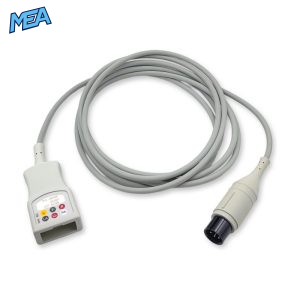 3-lead ECG Trunk Cable AHA/IEC for Philips 453561432691 Reusable
