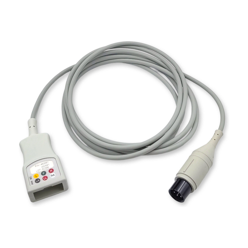 3-lead ECG Trunk Cable AHA/IEC for Philips 453561432691 Reusable 1 3-lead ECG Trunk Cable AHA/IEC for Philips 453561432691 Reusable