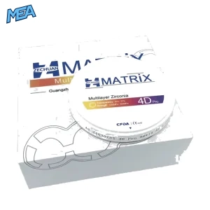 4D Pro Multilayer Zirconia Disc 98mm Super Translucent CAD CAM Dental Block for Crowns and Bridges